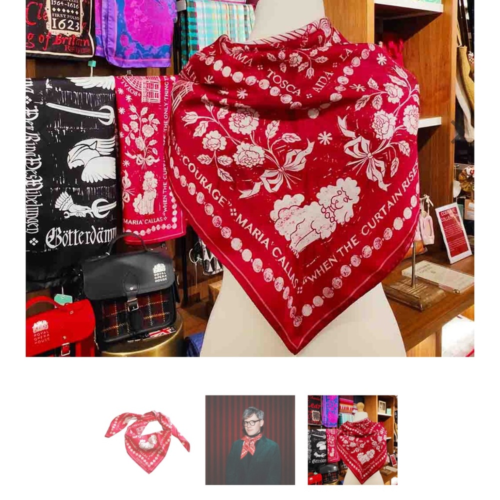 Maria Callas Centenary Silk Scarf